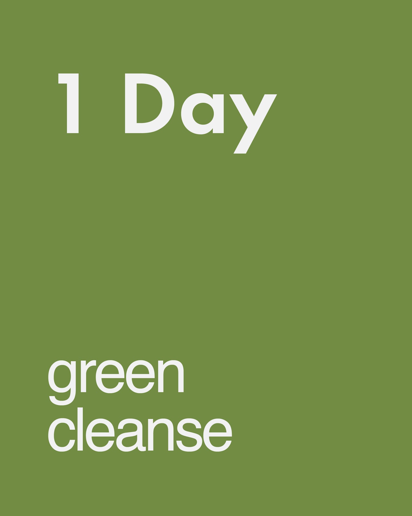 Green Cleanse (1 Day) (Test)