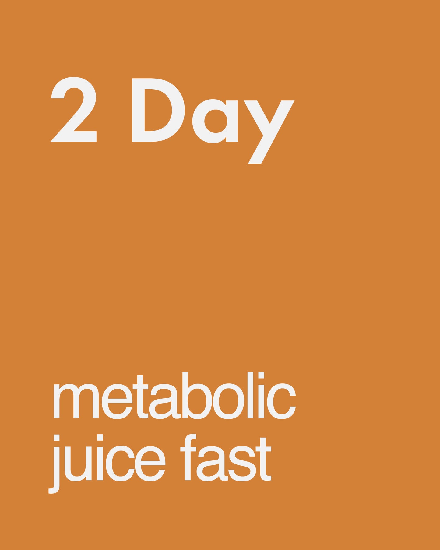5:2 Metabolic Juice Fast (2 Days) (Test)
