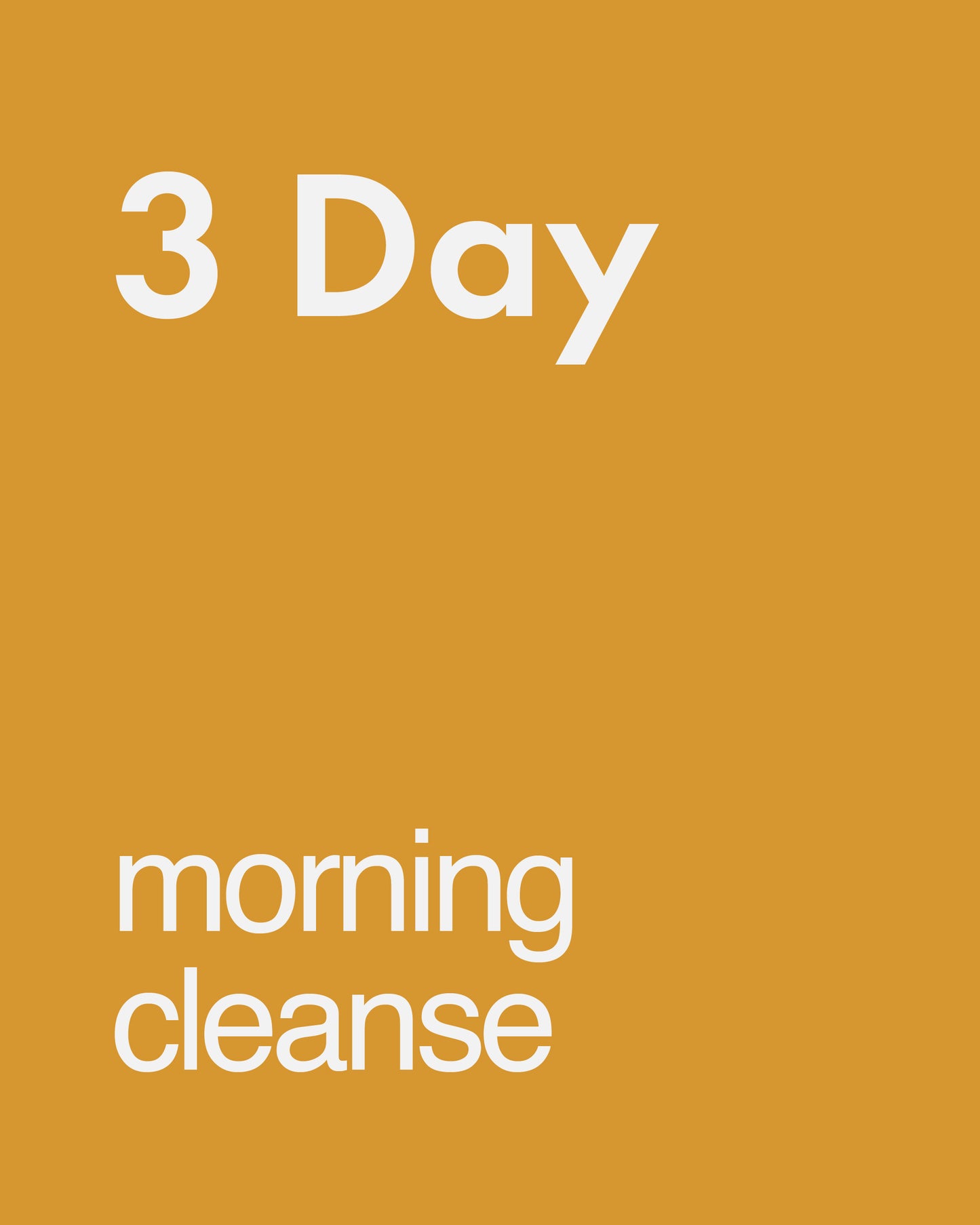 Morning Cleanse (3 Days) (Test)