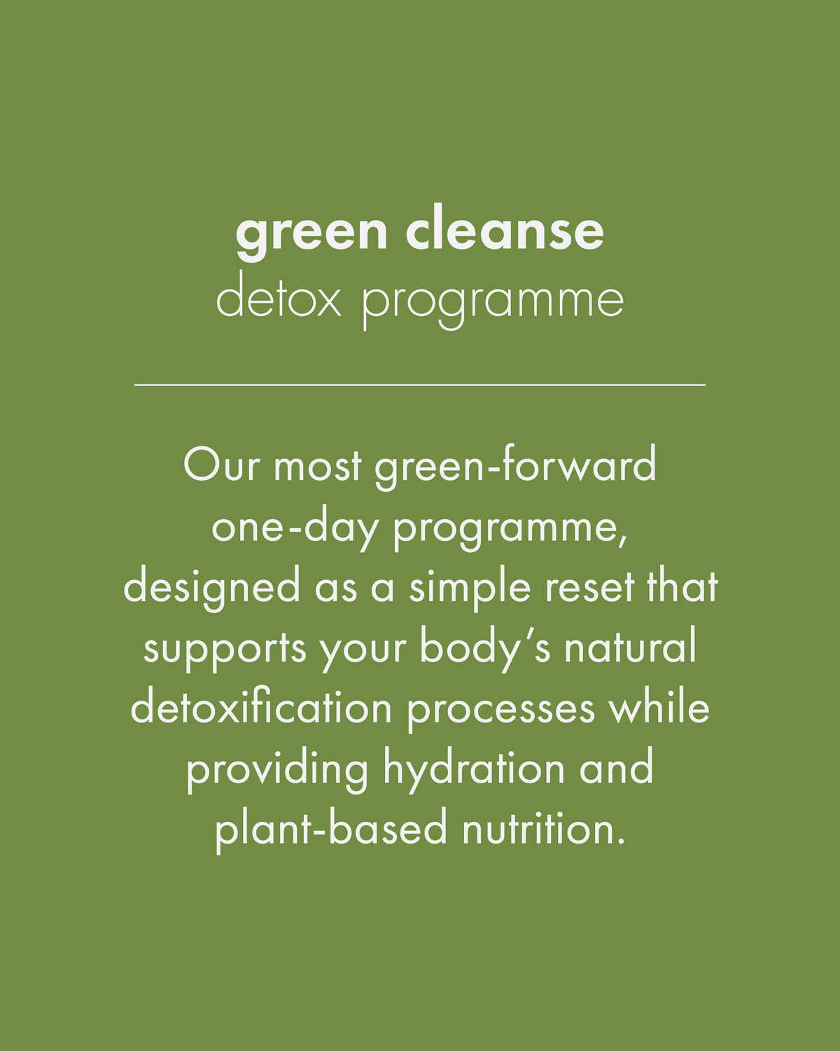 Green Cleanse (1 Day)